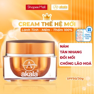Kem Nám - Tàn Nhang - Đồi Mồi - Chống Lão Hoá akala ( Tế Bào Mầm Tái Sinh & Collagen Peptide ) 30gram