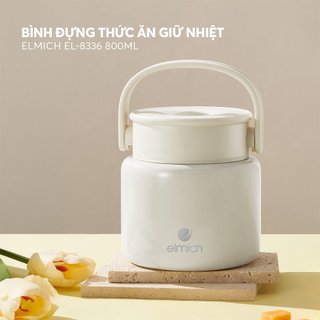 Bình giữ nhiệt đựng thức ăn elmich el-8336 800ml - bảo hành 6 tháng