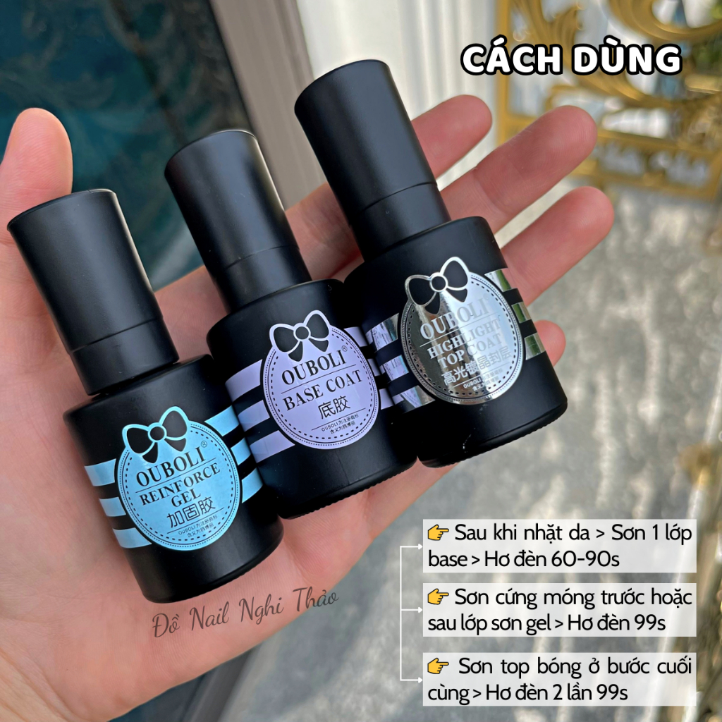 Base top cứng móng OUBOLI chính hãng 20ml | BigBuy360 - bigbuy360.vn