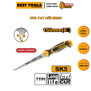 Cưa tay mũi nhọn ingco hwbsw68