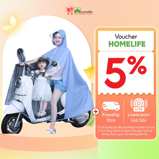 Áo Mưa Nửa Trước Trong Suốt, Vải Dù Siêu Nhẹ Che Phủ Toàn Thân - Áo Mưa Cánh Dơi Có Kính Chắn Bảo Vệ_AM03