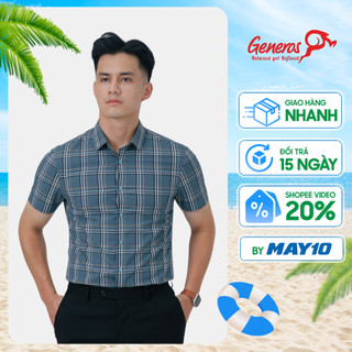 Áo sơ mi nam GENEROS AK416 010123217MF Áo sơ mi nam dài tay công sở form Slimfit ôm vừa