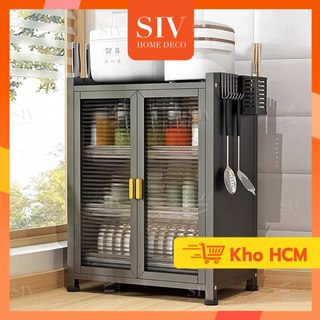 SIV Kệ Để Chén Đĩa 2/3 tầng Giá Để Cốc tiện lợi kèm khay đựng