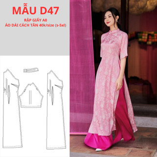 Rập giấy a0 áo dài tay cộc-d47
