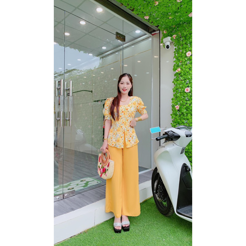 Bộ bà ba cổ vuông mã H22