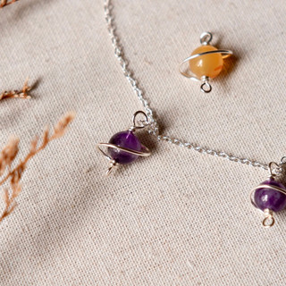 Dây chuyền đá thủ công handmade, diy, phong thuỷ