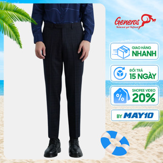 Quần âu nam GENEROS LD024 020123208MF quần tây nam basic co giãn nhẹ lịch lãm