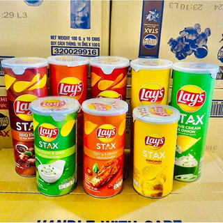 Khoai Tây Lát Lay's Stax Ống 65g/100g