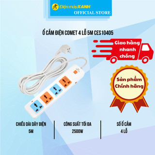 Ổ cắm điện Comet 4 lỗ 5m CES10405