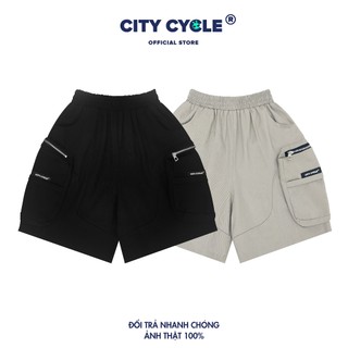Quần Short Kaki Winding Local Brand Chính Hãng City Cycle vải kaki cao cấp cotton ống rộng oversize unisex