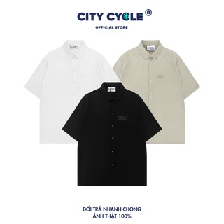 Áo Sơ Mi Rotation Local Brand Chính Hãng City Cycle chất liệu kaki cao cấp form rộng oversize unisex