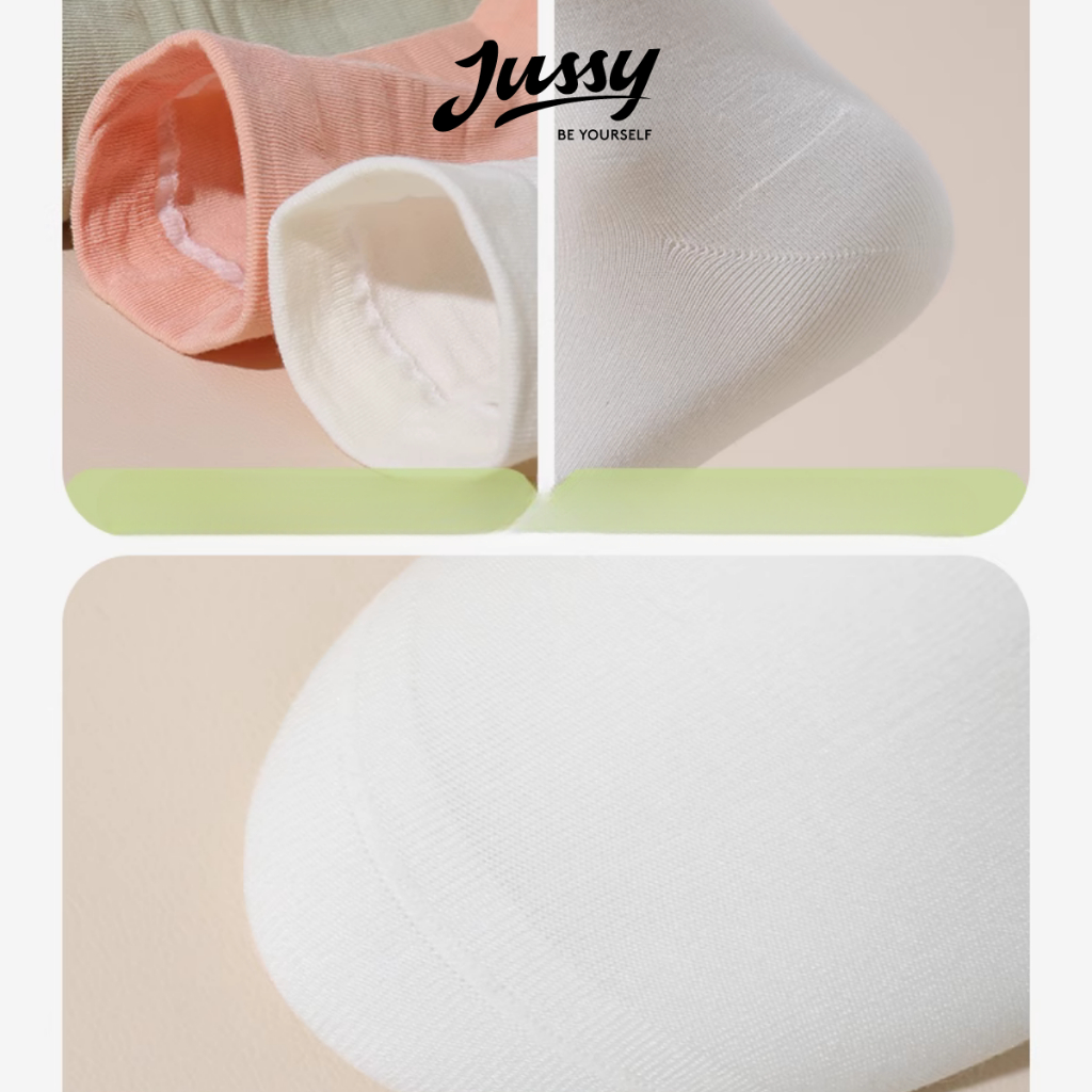 Tất Cổ Cao Trơn Jussy Official Chất Vải Cotton Co Giãn Thời Trang Hàn Quốc Cho Nam Và Nữ (1 ĐÔI) | BigBuy360 - bigbuy360.vn