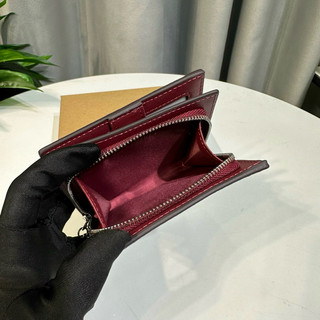 Ví c ngắn snap wallet hoa tím