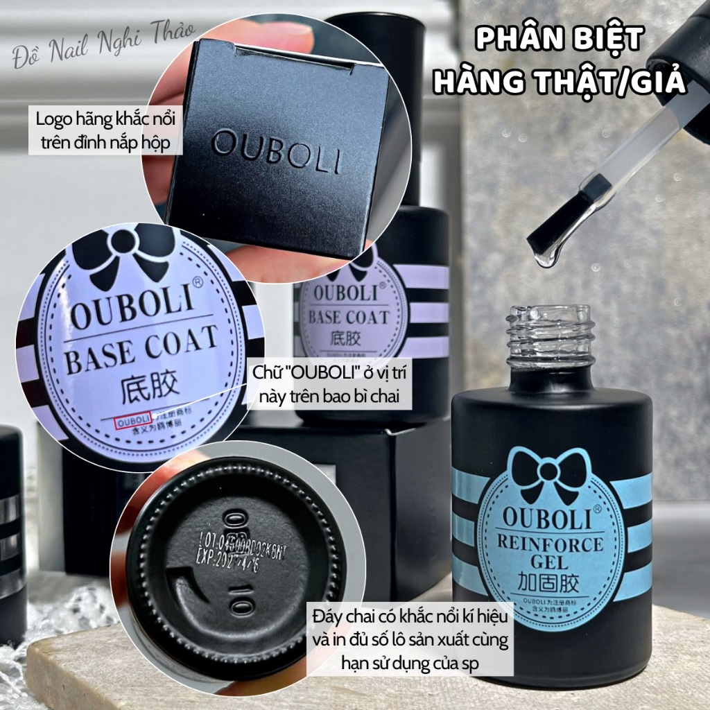 Base top cứng móng OUBOLI chính hãng 20ml | BigBuy360 - bigbuy360.vn