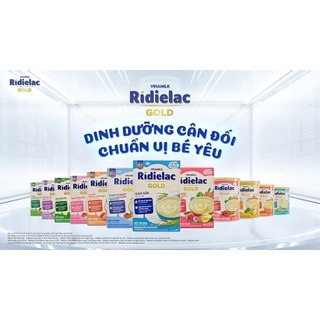 Bột ăn dặm RIDIELAC GOLD đủ loại hộp giấy 200g_Subaby