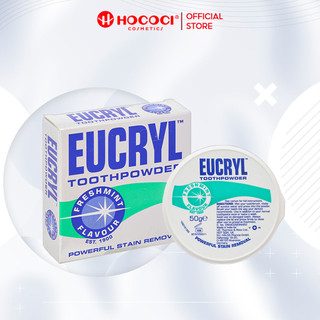Bột làm trắng răng hương bạc hà Eucryl tooth powd freshmint 50g