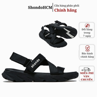 Giày sandal nam nữ màu đen Shondo shat F6 sport F6S301 Shondo chính hãng
