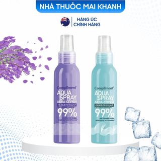 Xịt khoáng dưỡng ẩm compliment aqua spray 99% cấp ẩm phục hồi da chuyên sâu 200ml