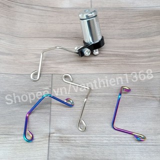 Bas kẽm gắn bình dầu rời xe máy inox xi titan