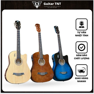 [CHÍNH HÃNG T70] Đàn Guitar Acoustic T70 Size 38 inch, Dáng DC, Có Ty Chỉnh Cong Cần