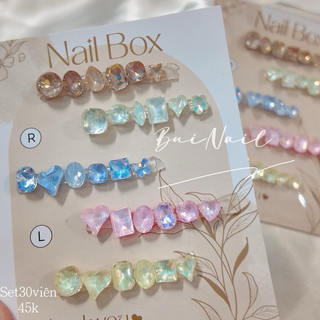 SET ĐÁ KHỐI TONE HÀN XINH MIX 30 VIÊN