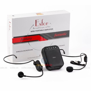 Máy trợ giảng Hàn Quốc ESFOR ES-630 Cao cấp, Micro không dây 3 cách dùng, Loa Bluetooth 2.4GHz 5.0