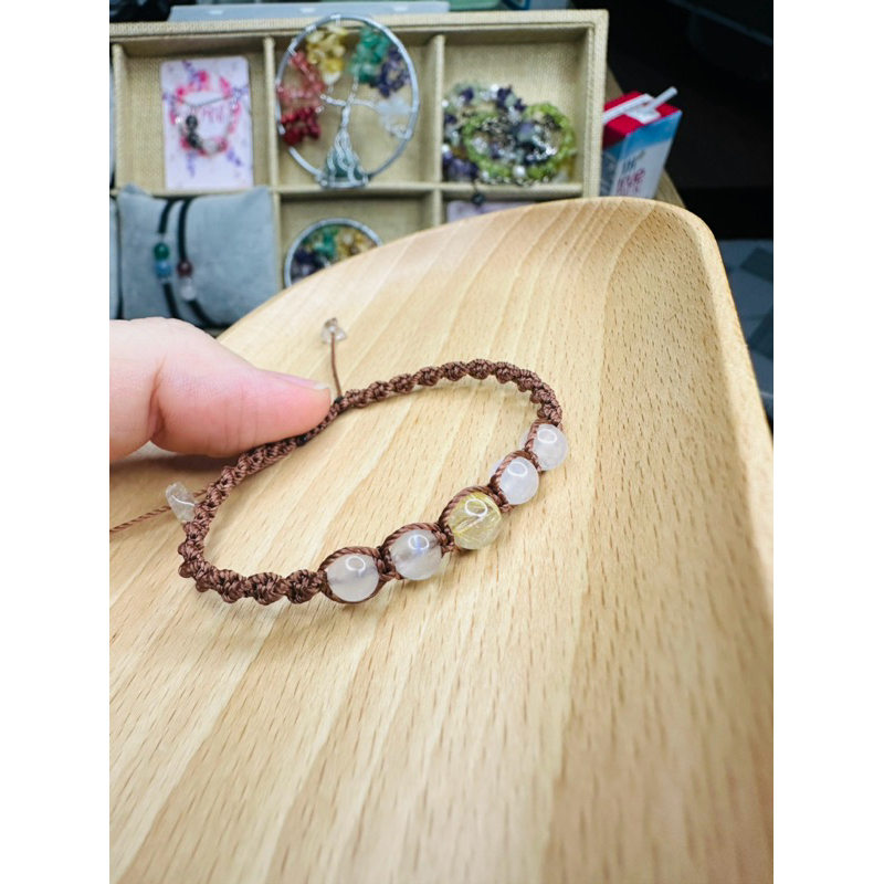Vòng tay handmade đá tròn 5-6 li
