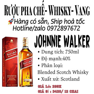 Rư.ợ.u johnnie walker red label 750ml
