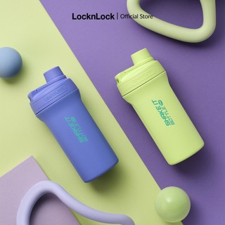 Bình giữ nhiệt LocknLock Shake It Bottle Pro 650ml bằng thép không gỉ có thang chia thể tích LHC4276