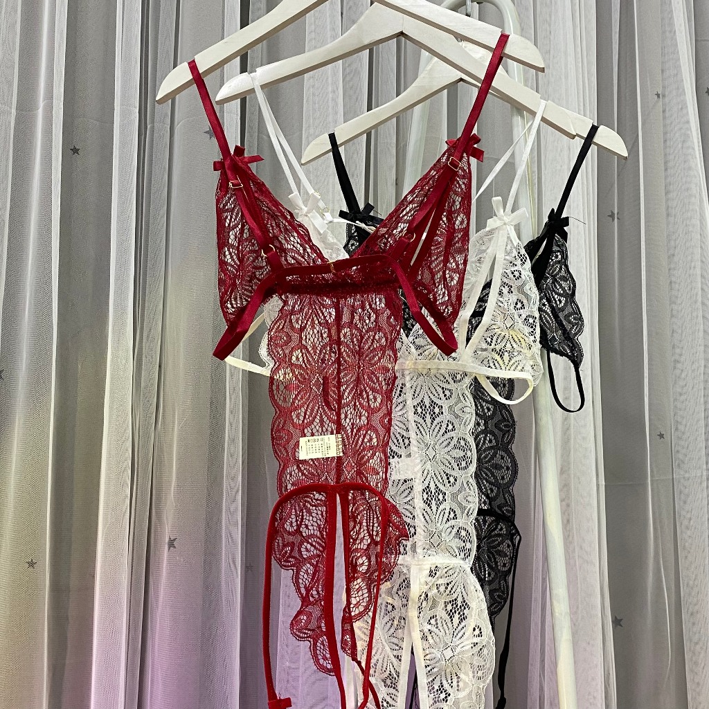 Đồ Ngủ Liền Thân Gợi Cảm - Tổng Hợp Bodysuit Thun Cotton, Ren Hở Lưng Không Đáy Sexy | BigBuy360 - bigbuy360.vn