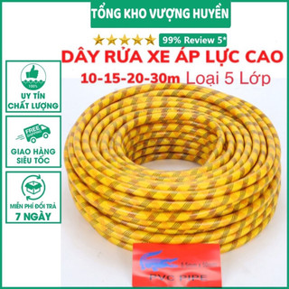 Dây rửa xe hàn quốc cá sấu 5 lớp áp lực cao 8.5mm,dây phun thuốc 5-10-15-20-25-30 mét