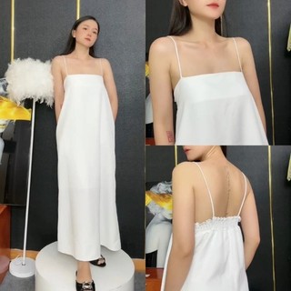 Đầm 2 dây suông dáng dài basic dạo phố
