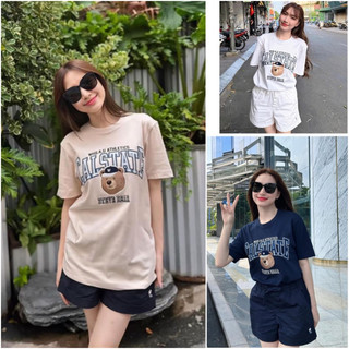 (HÀNG XUẤT XỊN) Áo thun WHO.A.U GẤU CAL.STATE NEW  Size S M L full tag-code