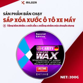 Kem Xóa Vết Xước Ô Tô - Xóa Vết Xước Xe Ô Tô - Tẩy Trầy Cành Cây, Vệt Dăm Mảnh - Phủ Bóng Xe Chống Nước - CARTY 200G