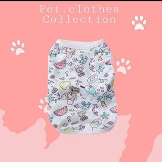 Pet.clothes thời trang thú cưng - áo ba lỗ lưới thoáng mát cho chó mèo