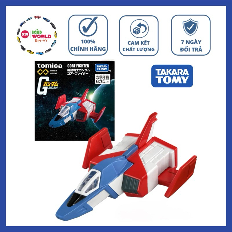 Xe mô hình Tomica Box Premium Unlimited Mobile Suit Gundam Core Fighter.