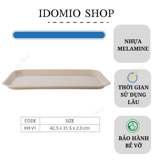 Khay nhựa úp ly melamine màu nâu