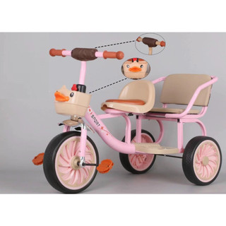 Xe đạp cho bé, xe đạp đôi 2 chỗ ngồi dánh cho bé 2 - 6 tuổi mẫu xích lô
