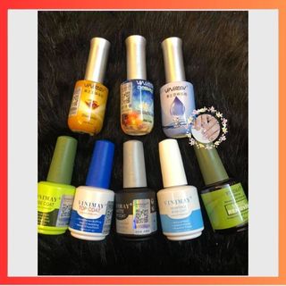Bộ vinimay: base, top, cứng móng, top lỳ, cường lực, khử dầu, gel giọt sương 15ml