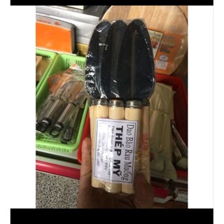dao 2 lưỡi cán gỗ