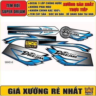 [Loại 1] Tem | SUPER DREAM | Tem 3 Lớp-CHỐNG BAY MÀU|Giá 1 Bộ| Nhiều Màu Sắc|