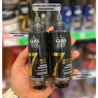 Dưỡng tóc phục hồi cấp tốc 7sec ultimate repair 200ml - schwarzkopf gliss haarkur 7sec