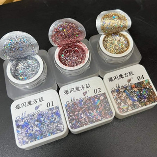 Gel nhũ khổng tước. gel nhũ siêu sáng