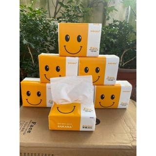 Thùng 30 Gói Giấy ăn SAKARA 1 tờ 4 lớp mềm dai không bui giấy an toàn cho sức khoẻ