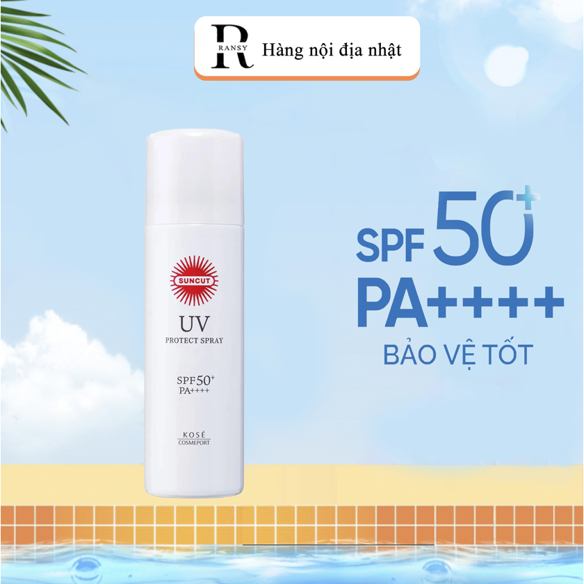 Xịt Chống Nắng Suncut Kosé Cosmeport Suncut UV Protect Spray SPF 50+PA++++( Nội Địa )