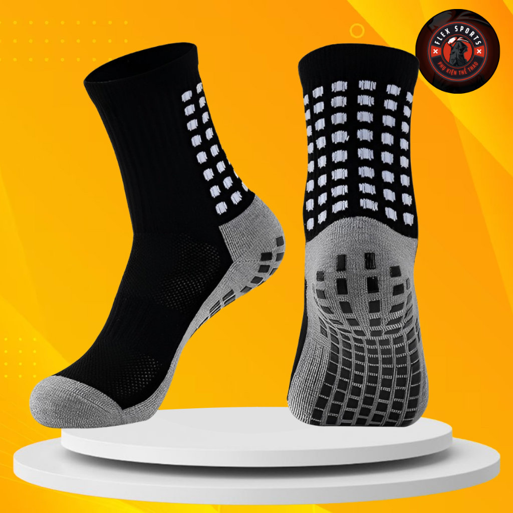 Tất đá bóng chống trơn trượt, giảm thiểu nguy cơ bị chấn thương khi chơi Thể thao, tất đá banh nam cao cấp FLEX SPORTS