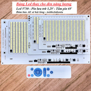 Bảng led năng lượng mặt trời 3,2v kèm romote