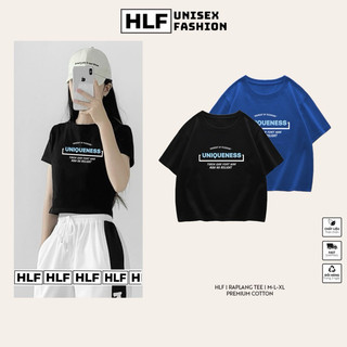 Áo thun croptop baby tee in chữ Uniqueness form rộng local brand nam nữ, áo phông tay lỡ HLF