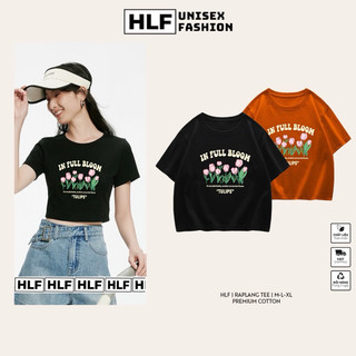 Áo croptop baby tee Hoa Tulip bloom, áo thun nữ HLFashion