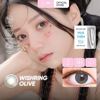 Lens 1 ngày olive và tím khói nhẹ WISHRING OLIVE/VIOLET ANN365 | Kính áp tròng SUONLENS êm mướt 24h